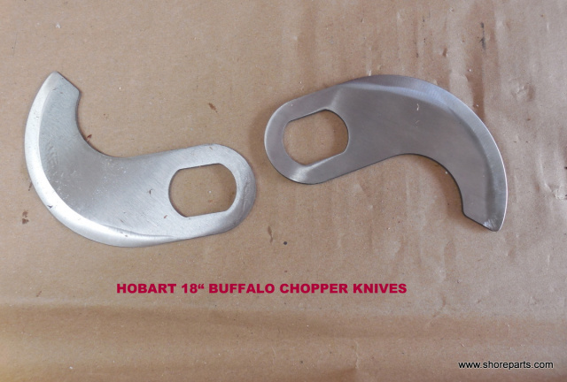 Leader & Follower Knives/Blades for Hobart 18" Buffalo Choppers. Replaces 77373 & 77373